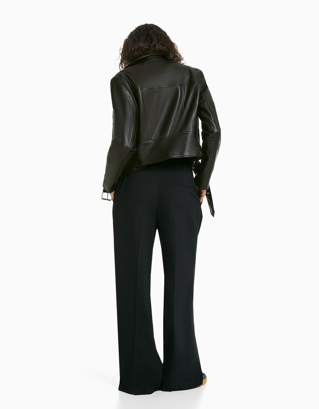 Cazadora biker efecto piel1 Cazadora biker efecto piel1