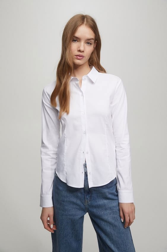 Camisa blanca popelín1