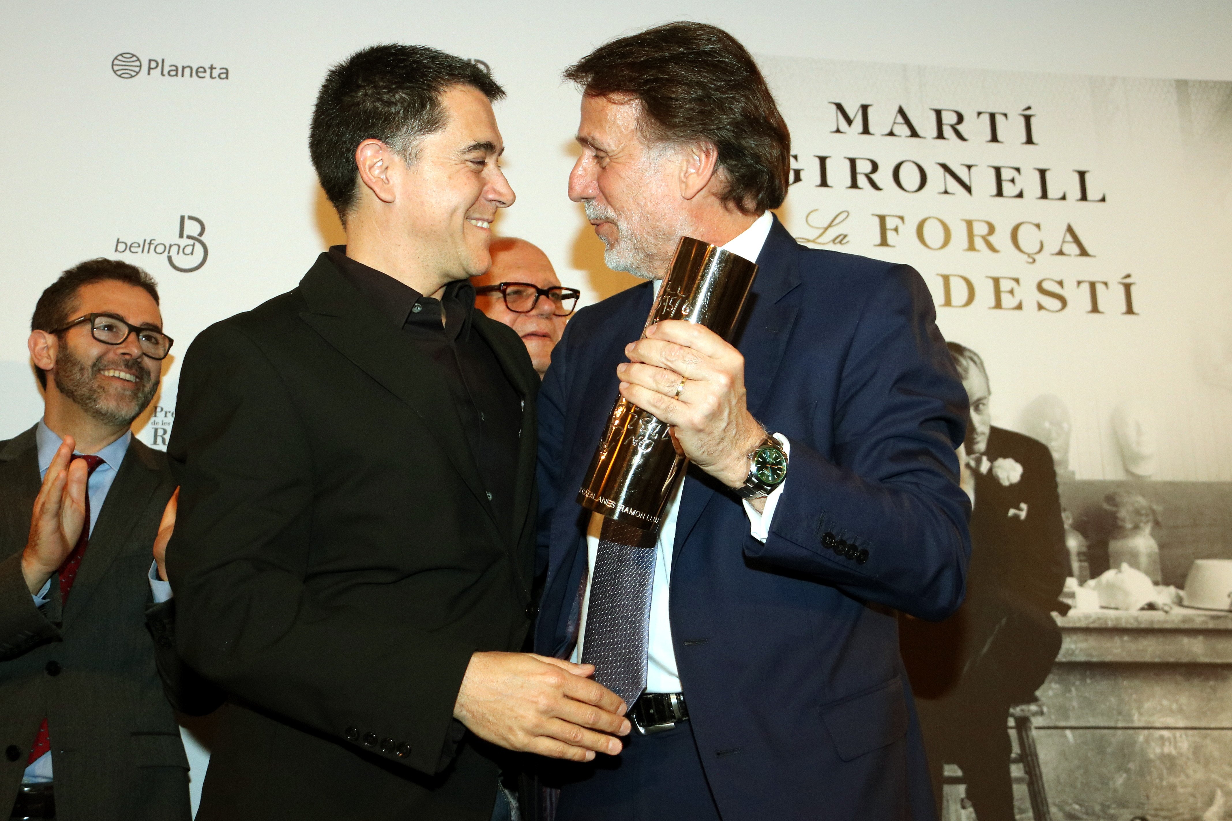 Martí Gironell recull el premi Ramon Llull 2018