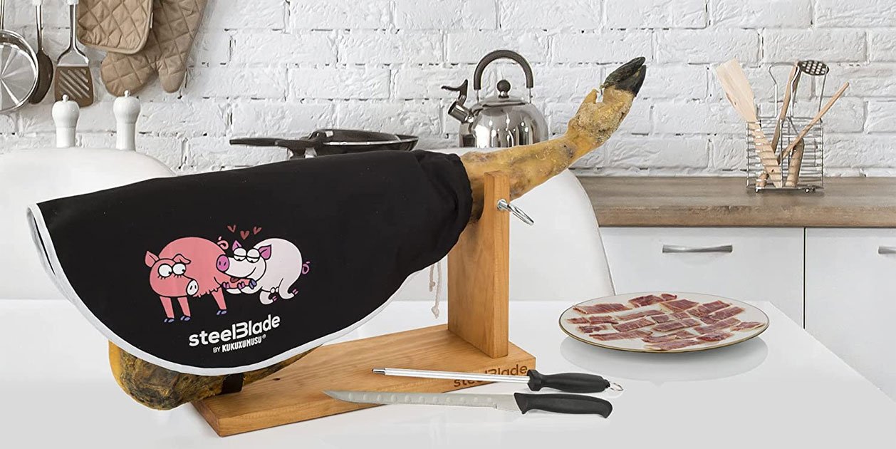 El jamonero número 1 en ventas en Amazon cuesta menos de 20 euros