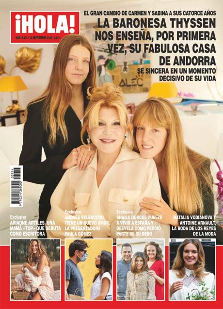 Tita Cervera cono sus gemelas adolescentes Hola Tita Cervera cono sus gemelas adolescentes Hola