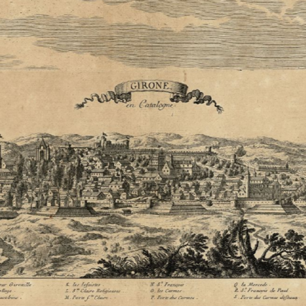 Gravat de Girona (1694) / Font: Cartoteca de Catalunya