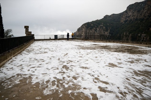 EuropaPress 4944263 neu massís montserrat 24 gener 2023 barcelona catalunya espanya onada fred EuropaPress 4944263 neu massís montserrat 24 gener 2023 barcelona catalunya espanya onada fred