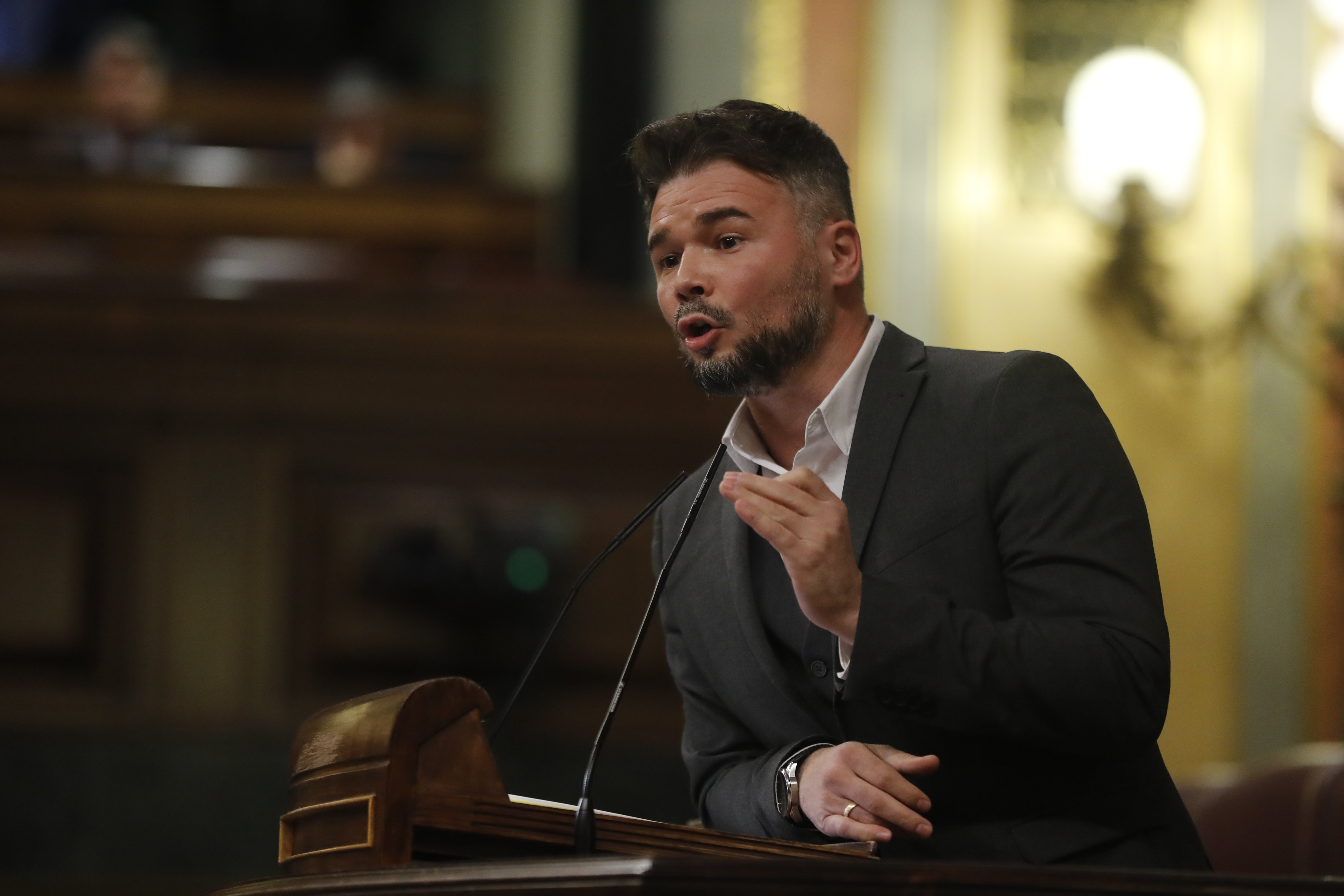 La tensión entre ERC y PSC por los presupuestos llega al Congreso: aviso de Rufián a Sánchez