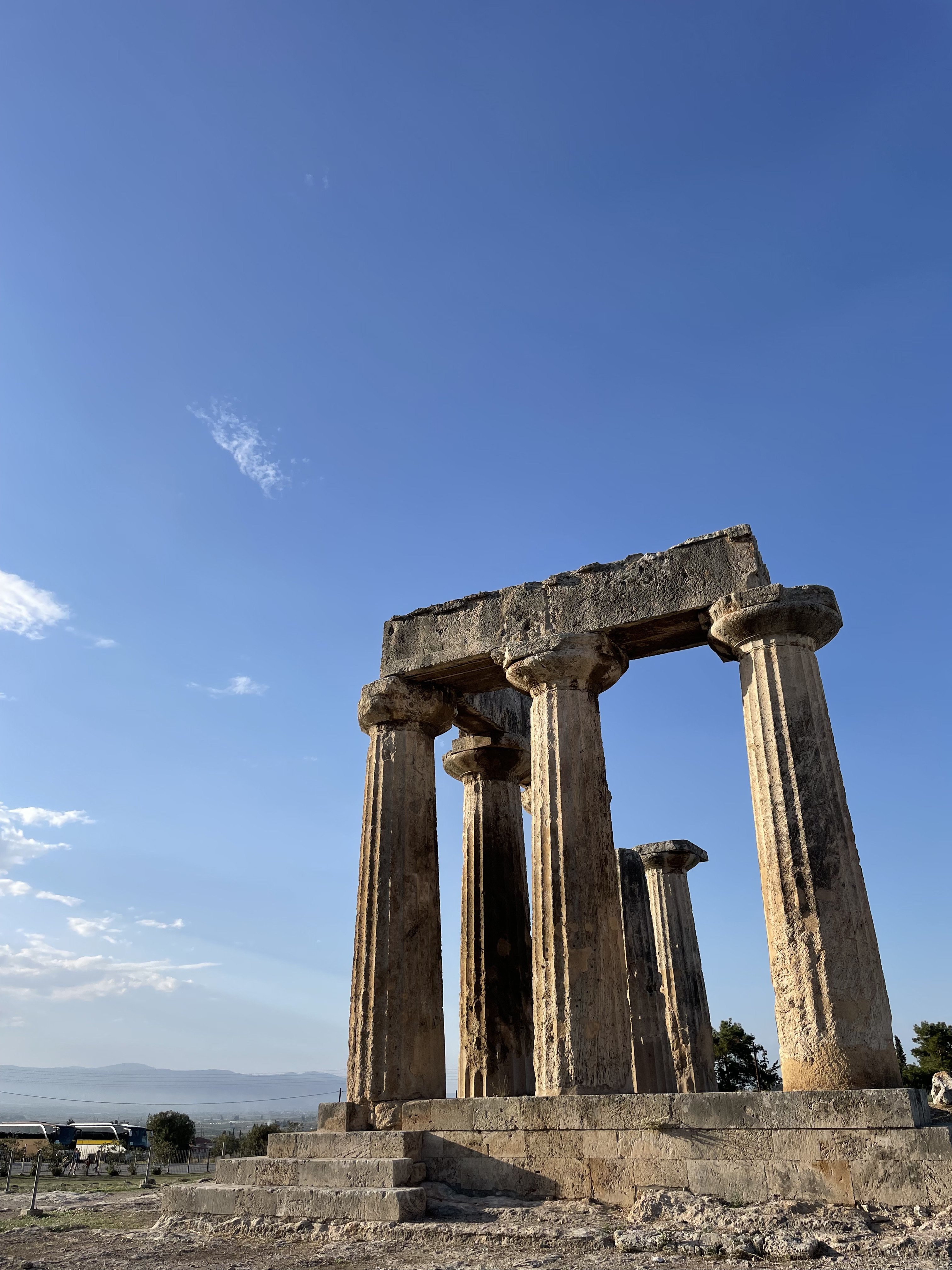 Restos arqueológicos de la ciudad de Corinto, en el Peloponeso