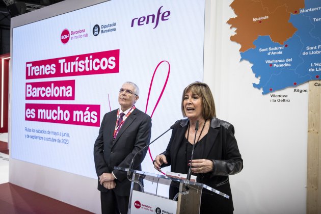 Núria Marín presenta Trens Turístics Barcelona a Fitur