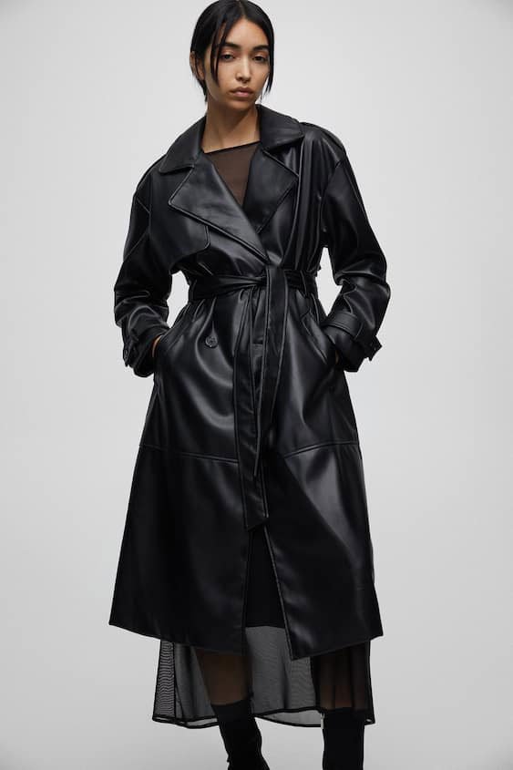Gabardina efecto piel1 Gabardina efecto piel1