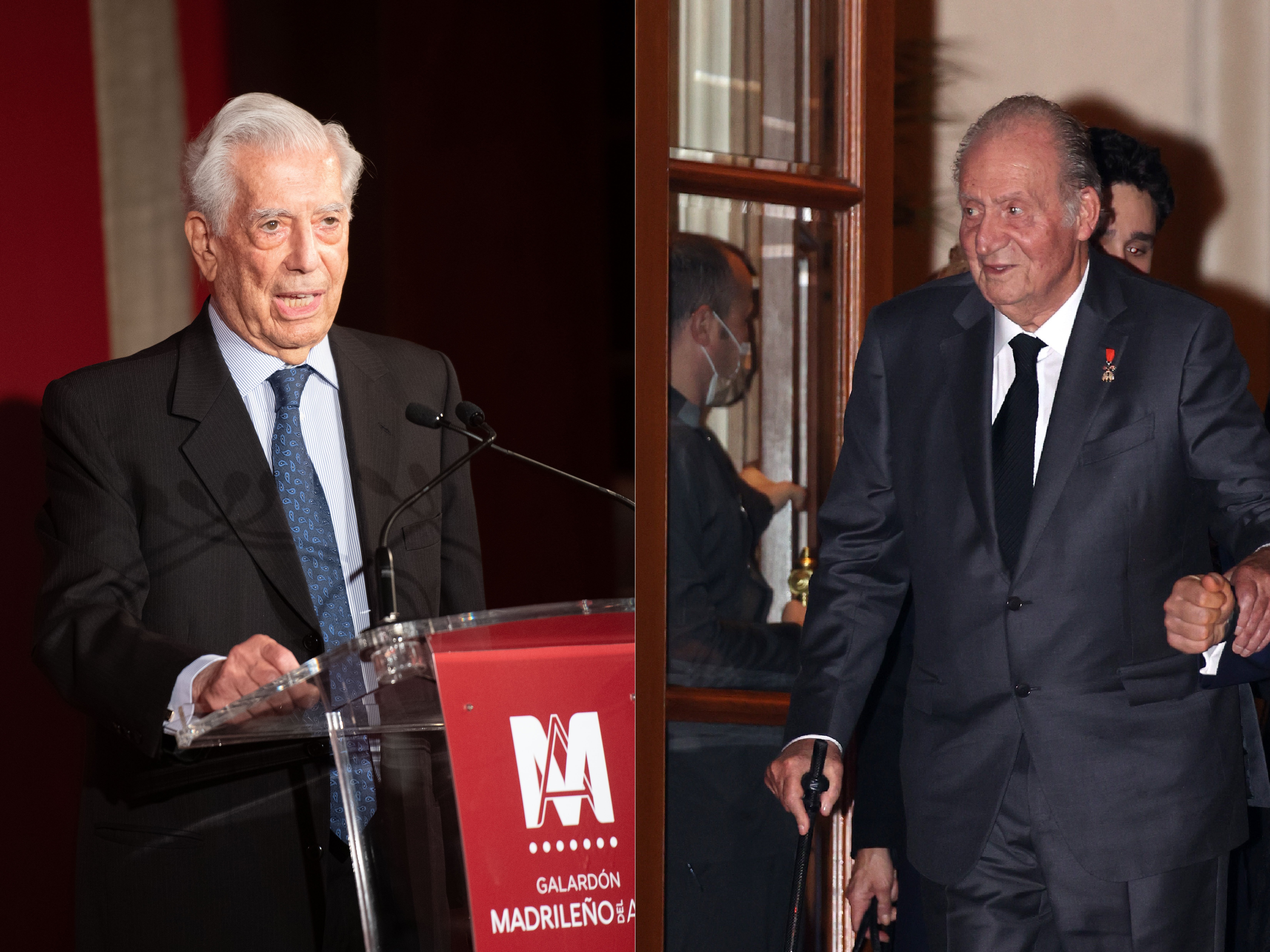 Mario Vargas Llosa, rei Joan Carles / Europa Press
