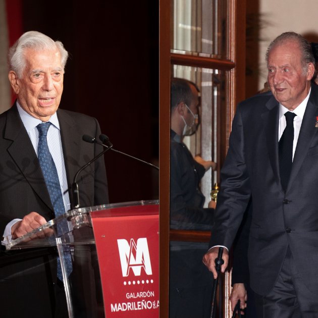 Mario Vargas Llosa, rei Joan Carles / Europa Press
