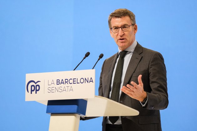 Alberto Núñez Feijóo a Barcelona. Foto: Carlos Baglietto