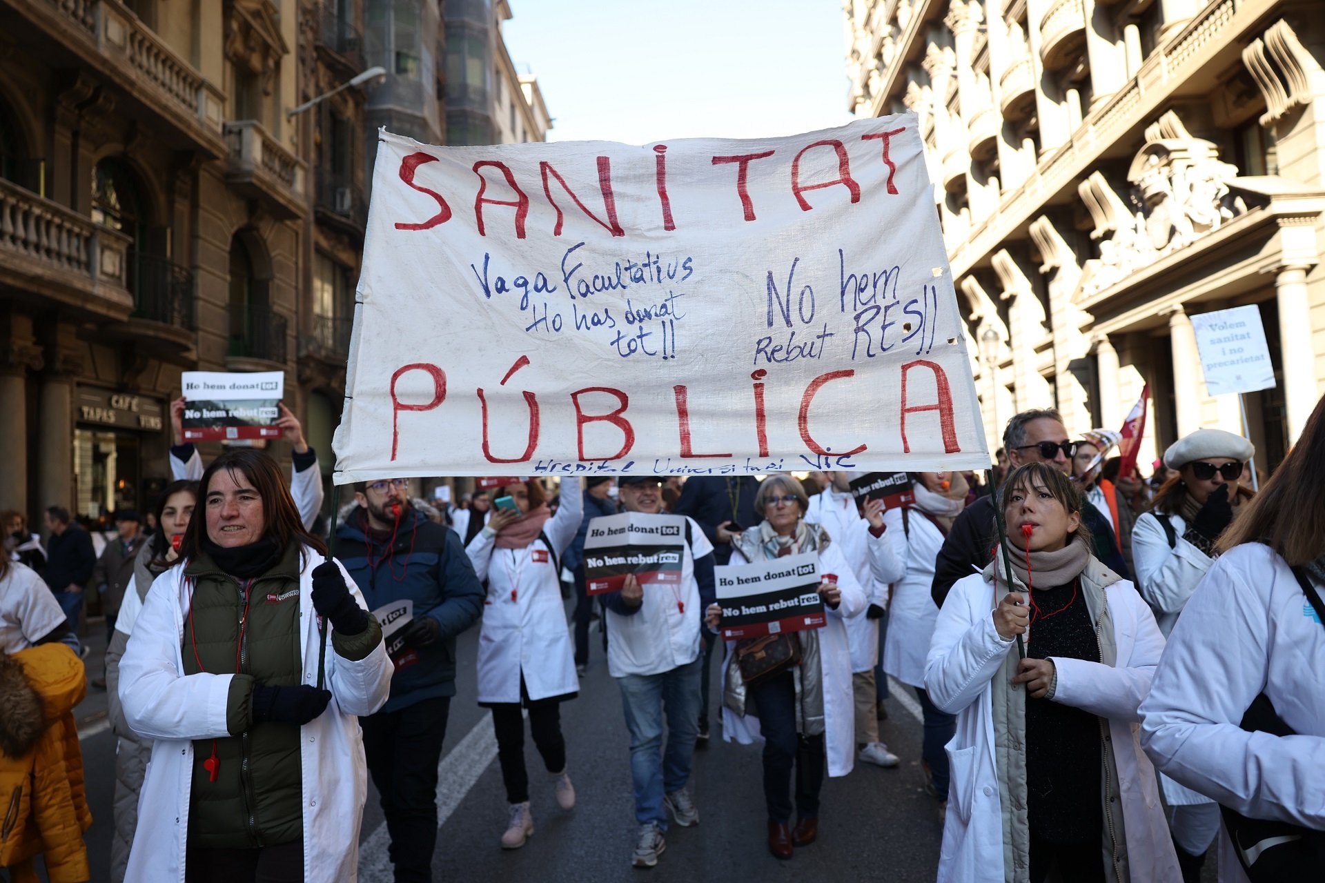 Sindicats metge manifestació / Montse Giralt Sindicats metge manifestació / Montse Giralt