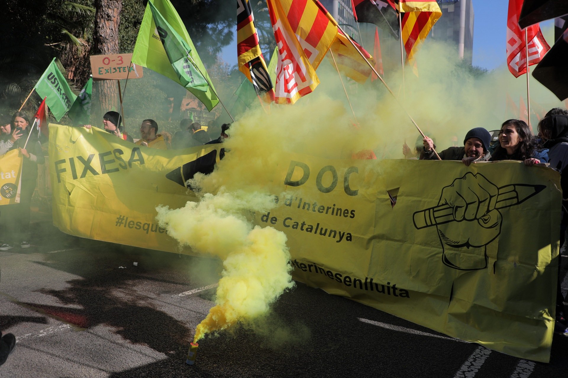 sindicat educació manifestacio departament / Eva Parey sindicat educació manifestacio departament / Eva Parey
