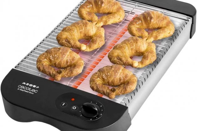 Tostador plano horizontal Turbo EasyToast Inox de Cecotec3