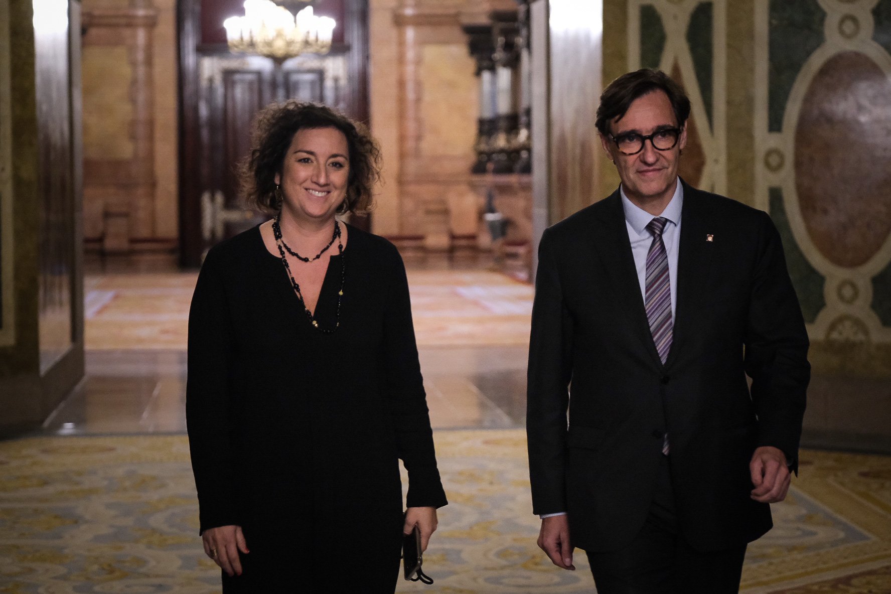 Alicia Romero Salvador Illa PSC pressupostos Parlament / Carlos Baglietto