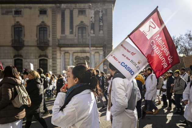 vaga metges pancarta shakira / Foto: Montse Giralt