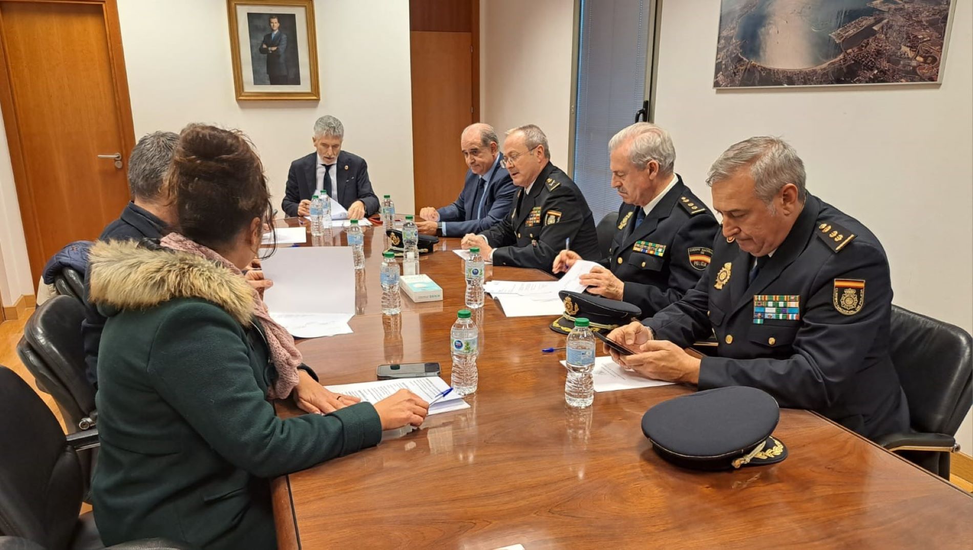Fernando Grande Marlaska, amb policia Algesires / Ministeri de l'Interior