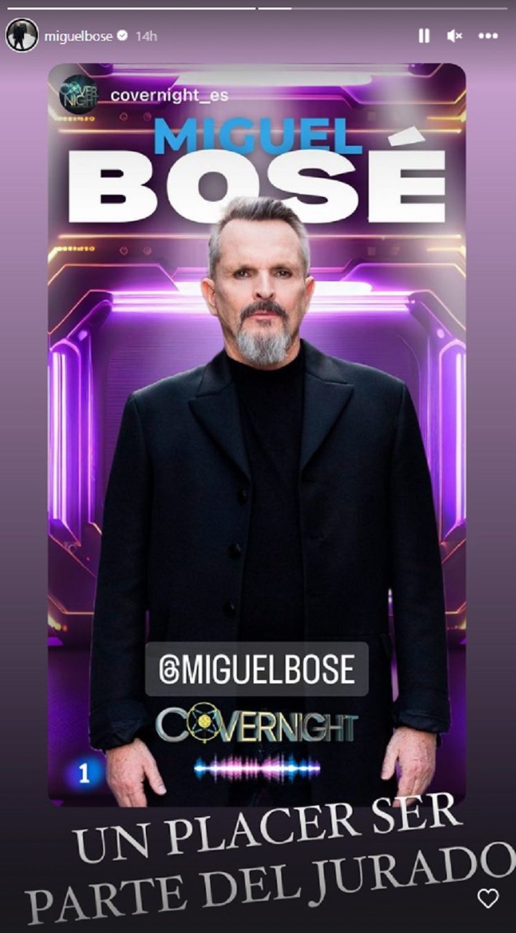 Miguel Bosé IG stories