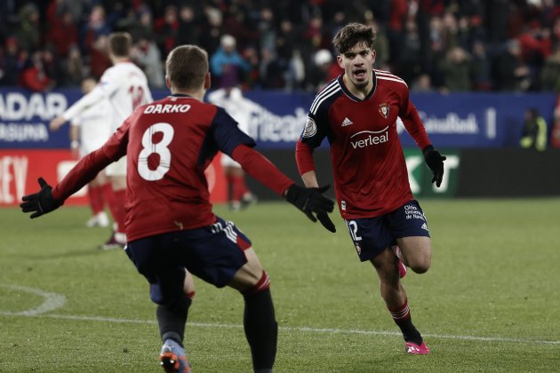 Abde celebración Copa del Rey Osasuna / Foto: EFE