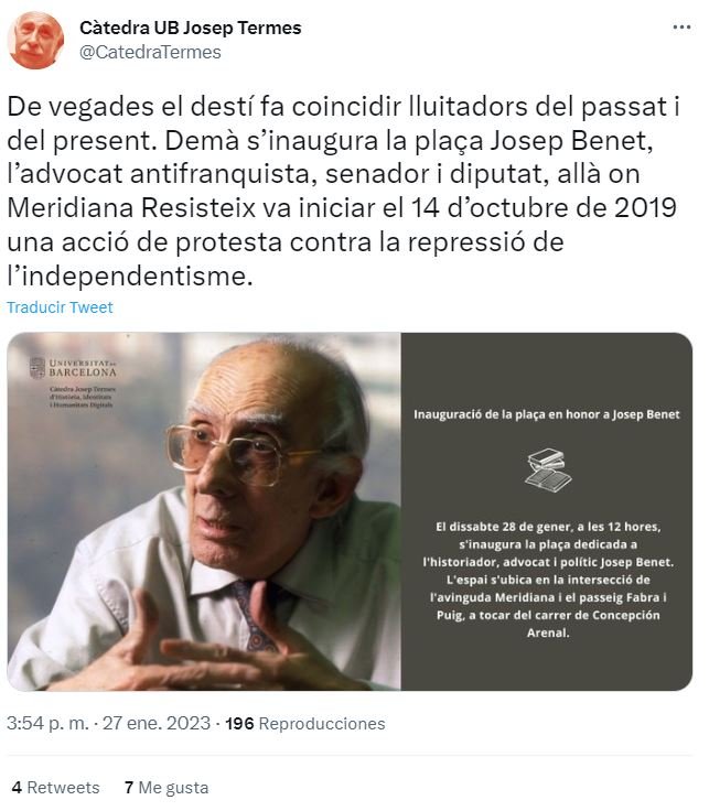 Tweet Josep Benet Tweet Josep Benet