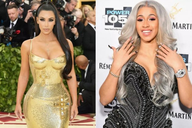 Kim Kardashian y Cardi B Kim Kardashian y Cardi B