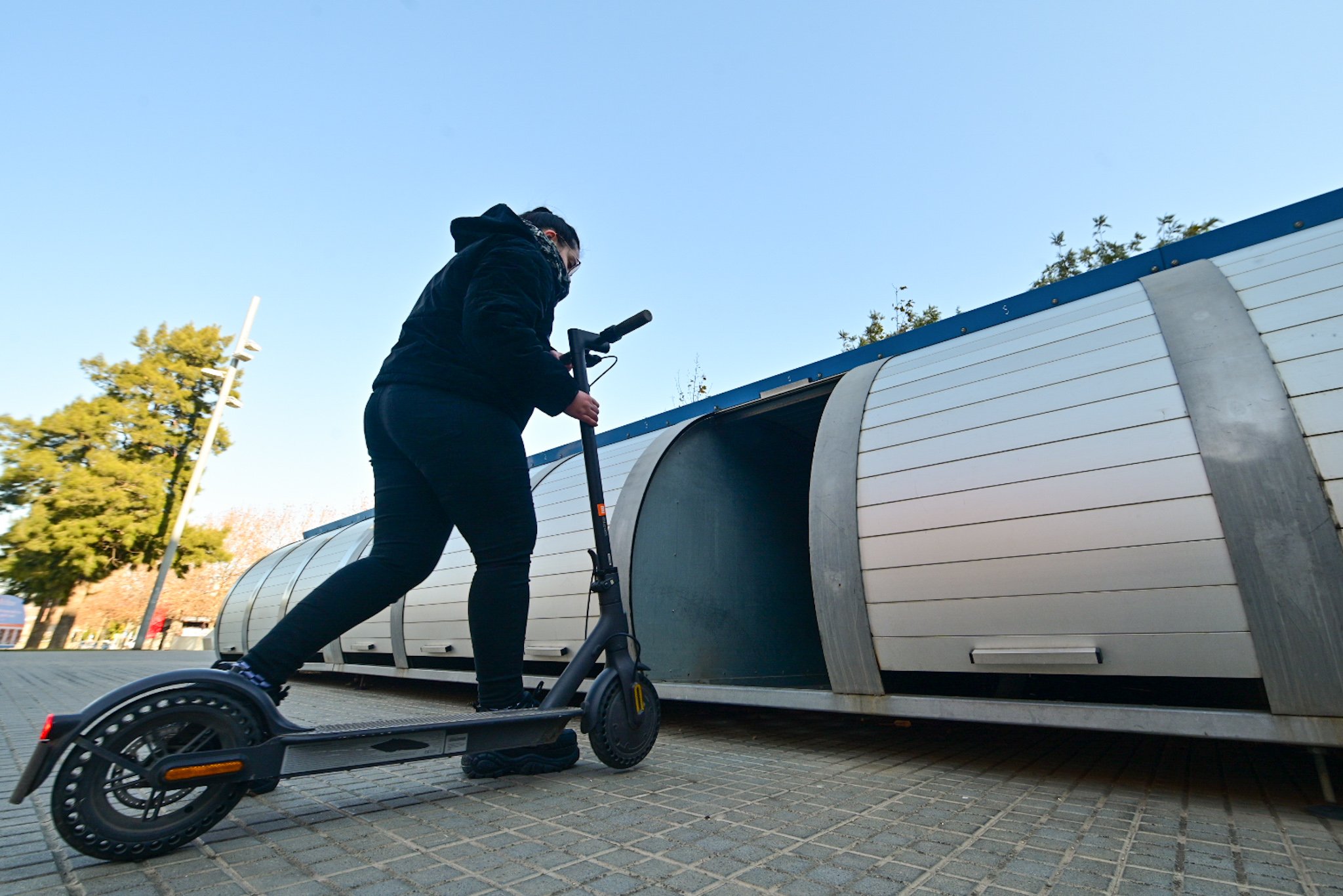 Los patinetes se podrán aparcar en los Bicibox coincidiendo con la prohibición en el transporte público