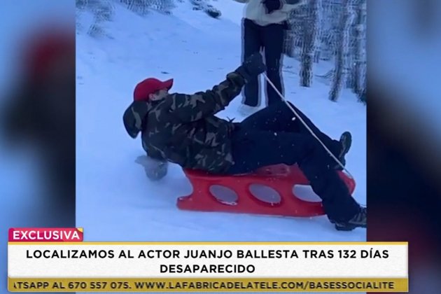 Juan José Ballesta nieve Telecinco Juan José Ballesta nieve Telecinco