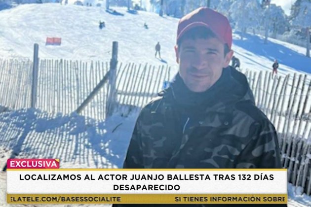 Juan José Ballesta reaparece nieve Telecinco Juan José Ballesta reaparece nieve Telecinco