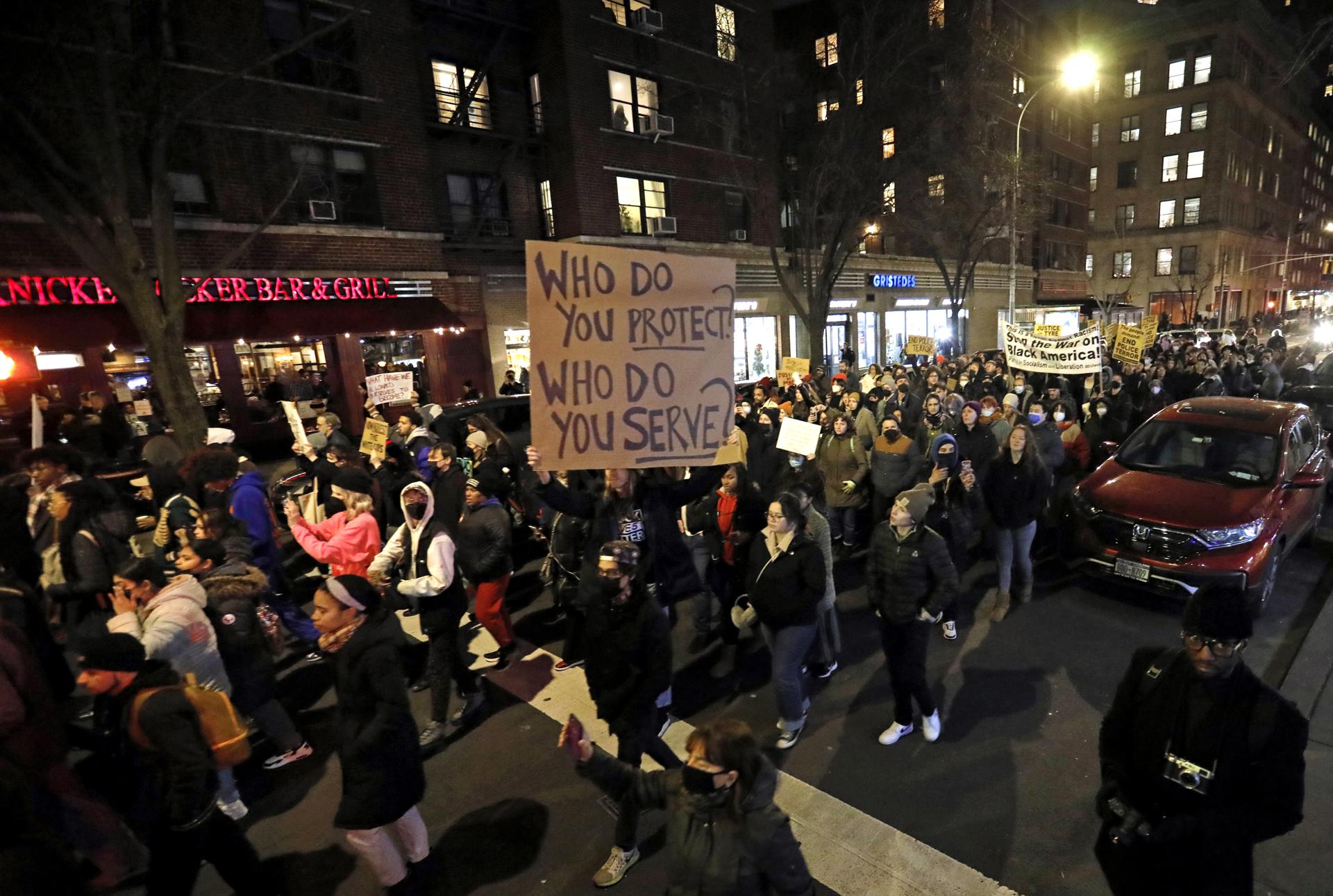 Protestas en Estados Unidos para denunciar la muerte de Tyre Nichols tras una paliza de la policía