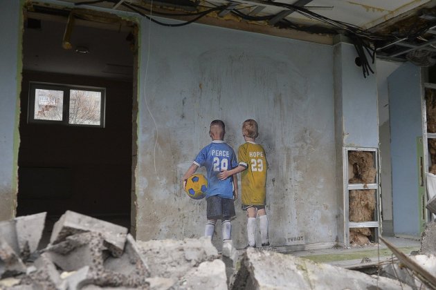 grafiti ucraina tvboy irpin EFE EPA ANDRII NESTERENKO 5