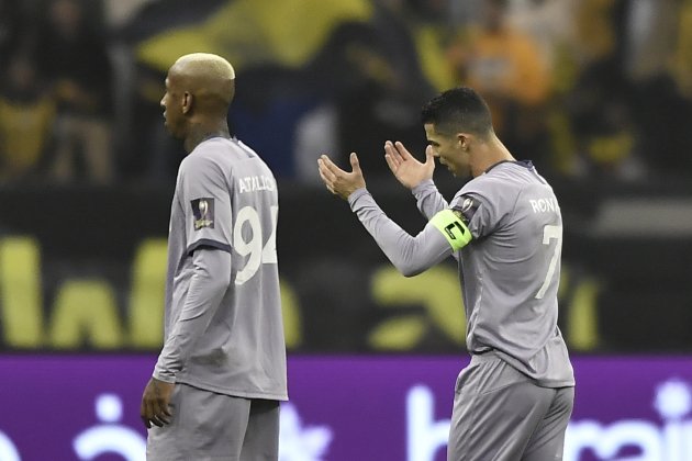 Cristiano Ronaldo se lamenta En el Nassr Supercopa Arabia / Foto: EFE