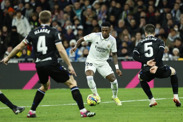 Vinícius Júnior Real Madrid Real Sociedad / Foto: EFE Vinícius Júnior Real Madrid Real Sociedad / Foto: EFE