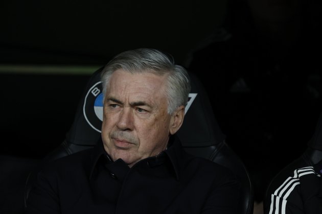 Carlo Ancelotti serio Real Madrid Real Sociedad / Foto: EFE