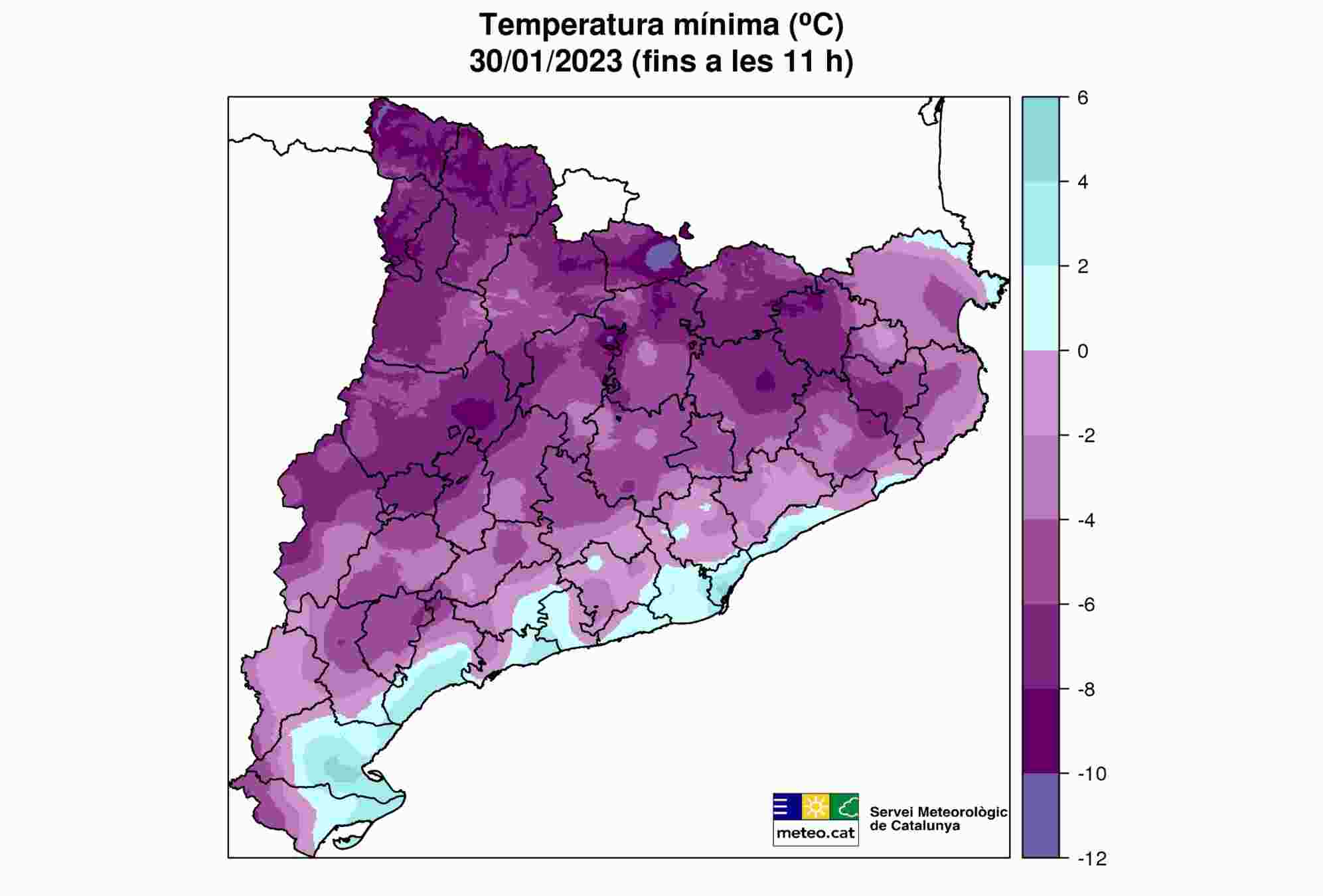 Culmina l'onada de fred amb el matí més gèlid de l'hivern | IMATGES