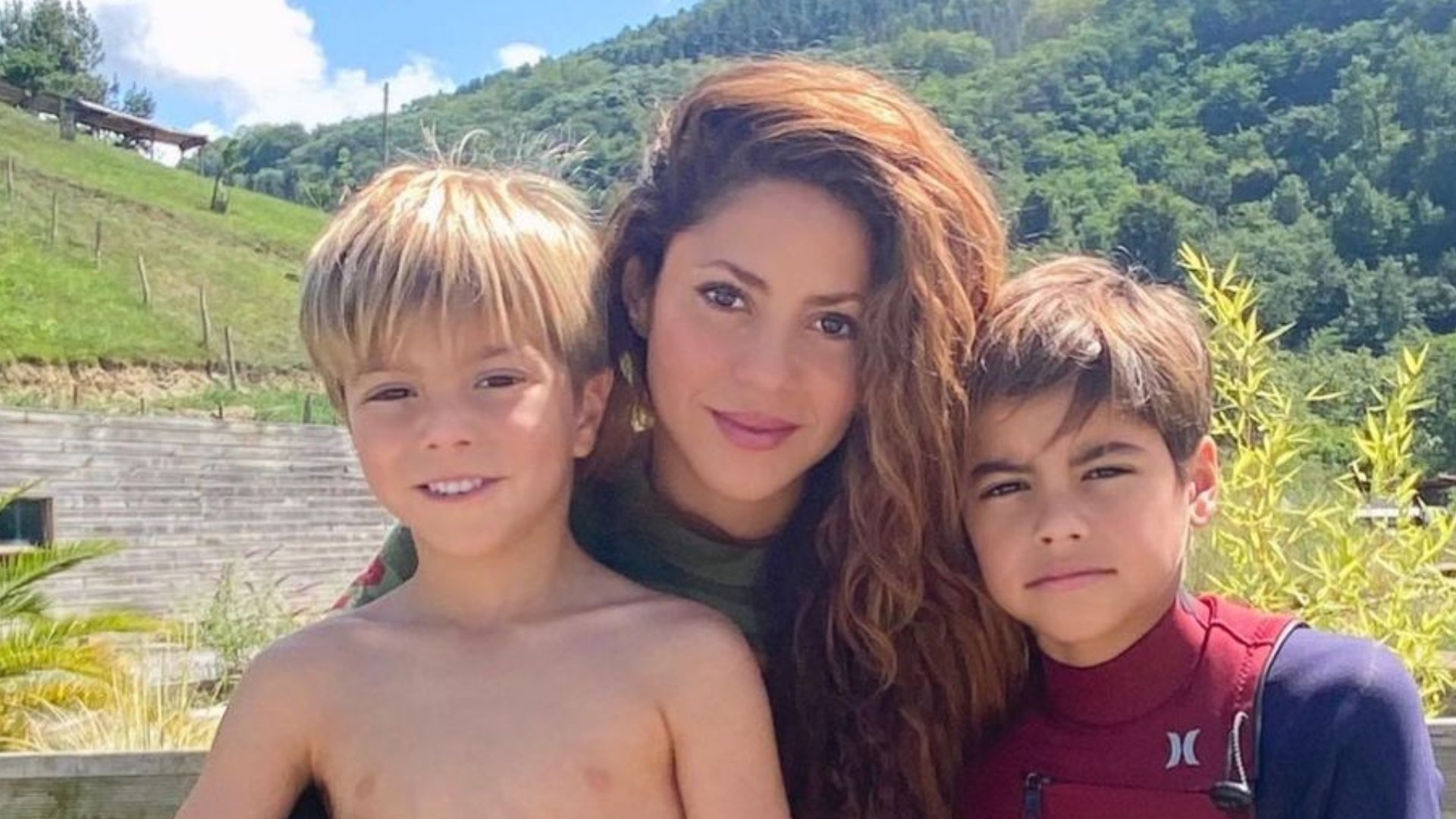 Shakira i els seus fills 