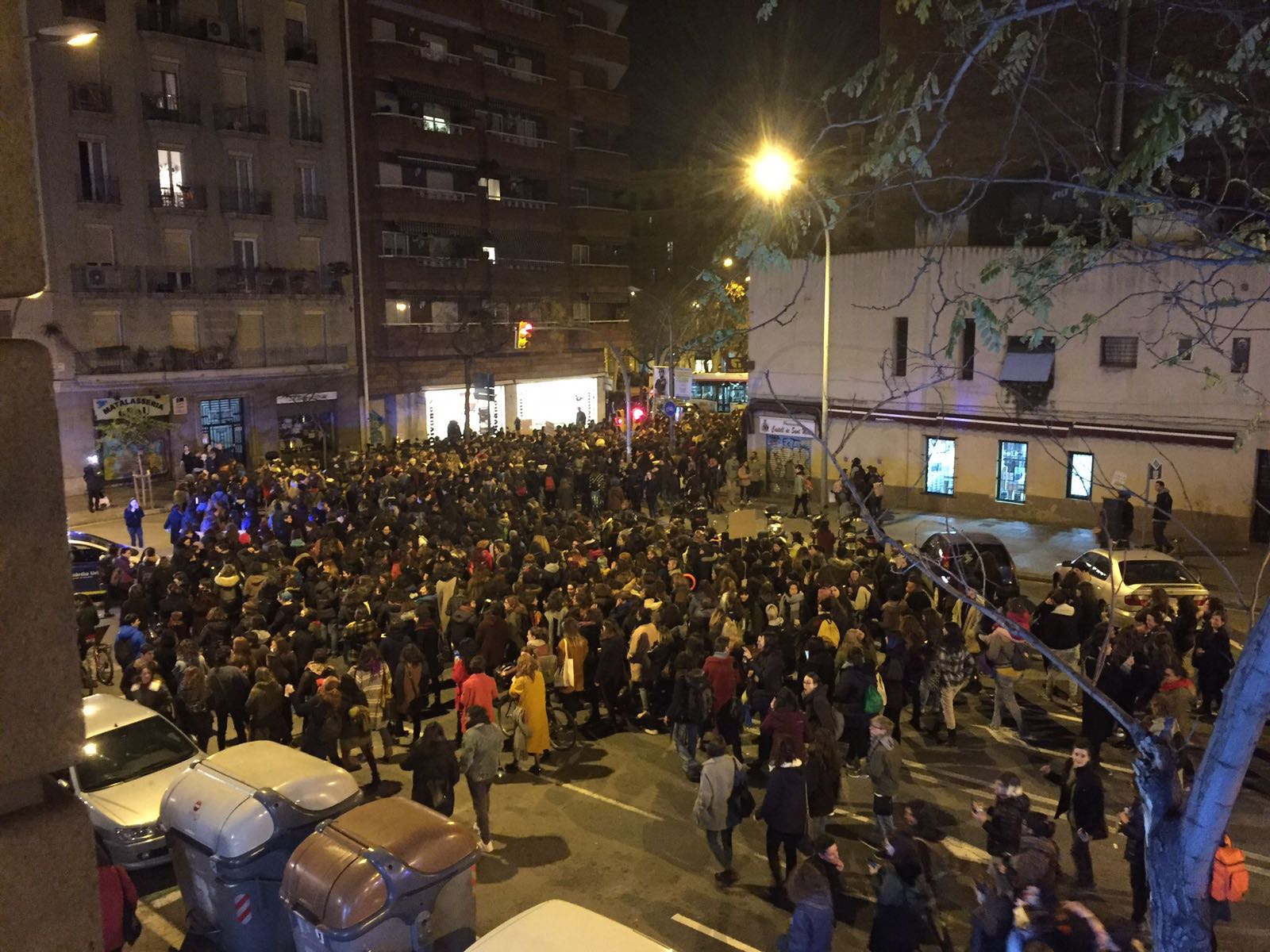 Manifestación nocturna en Barcelona contra las agresiones machistas