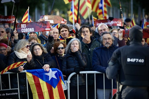 Protesta de l'ANC contra el rei Felip VI. Foto: Montse Giralt