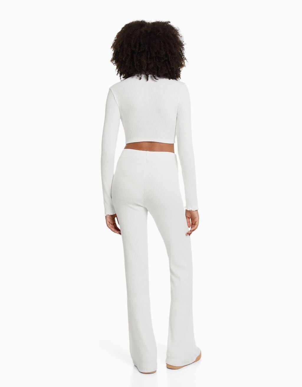 Pantalón flare rib1 Pantalón flare rib1