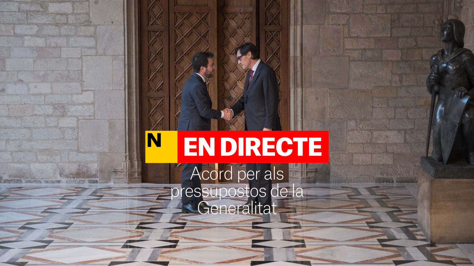 Acuerdo para los presupuestos de la Generalitat entre el Govern y el PSC | DIRECTO