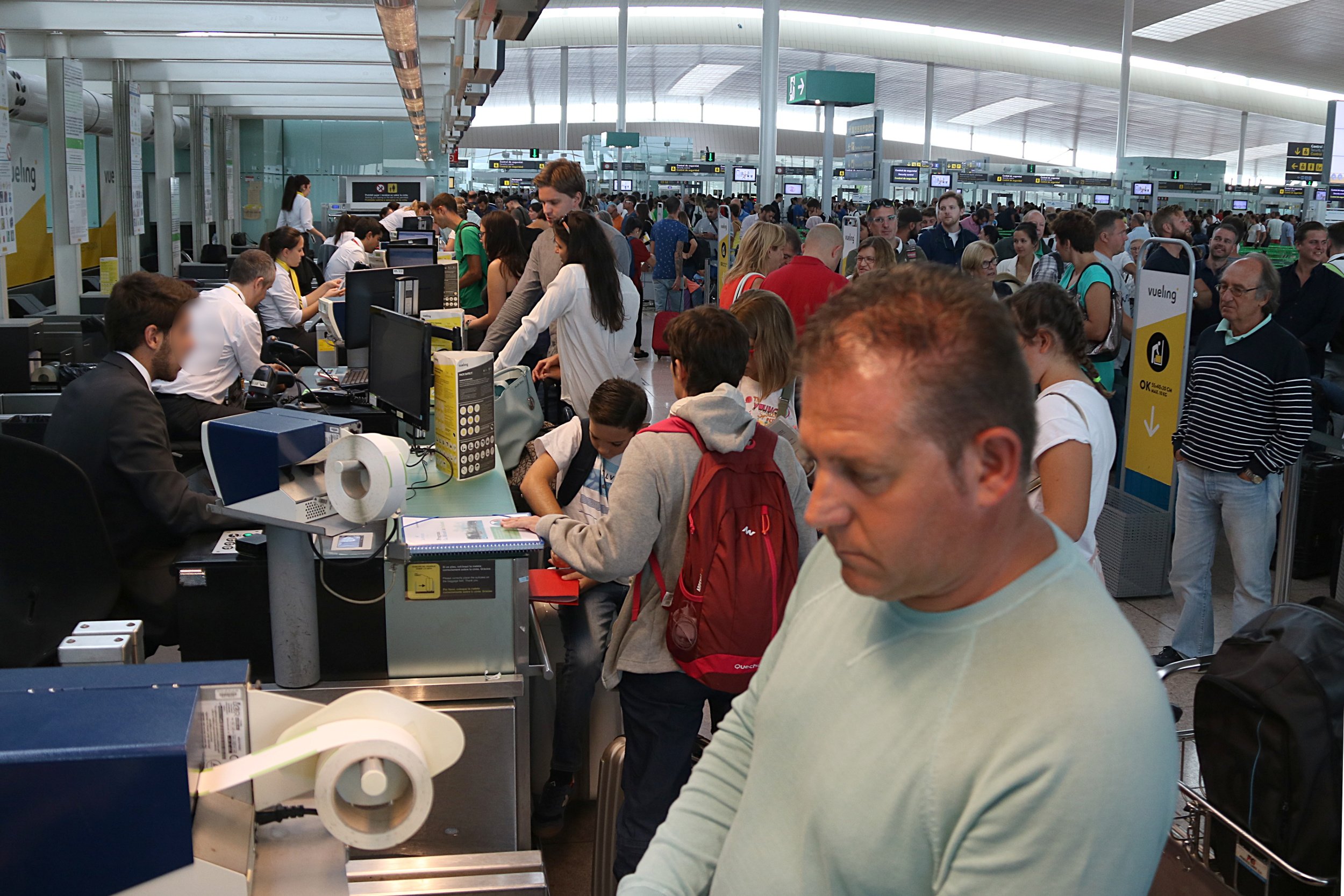 Las cancelaciones por la tormenta afectaron a 14.300 pasajeros de Vueling