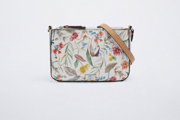 Bolso bandolera con estampado floral