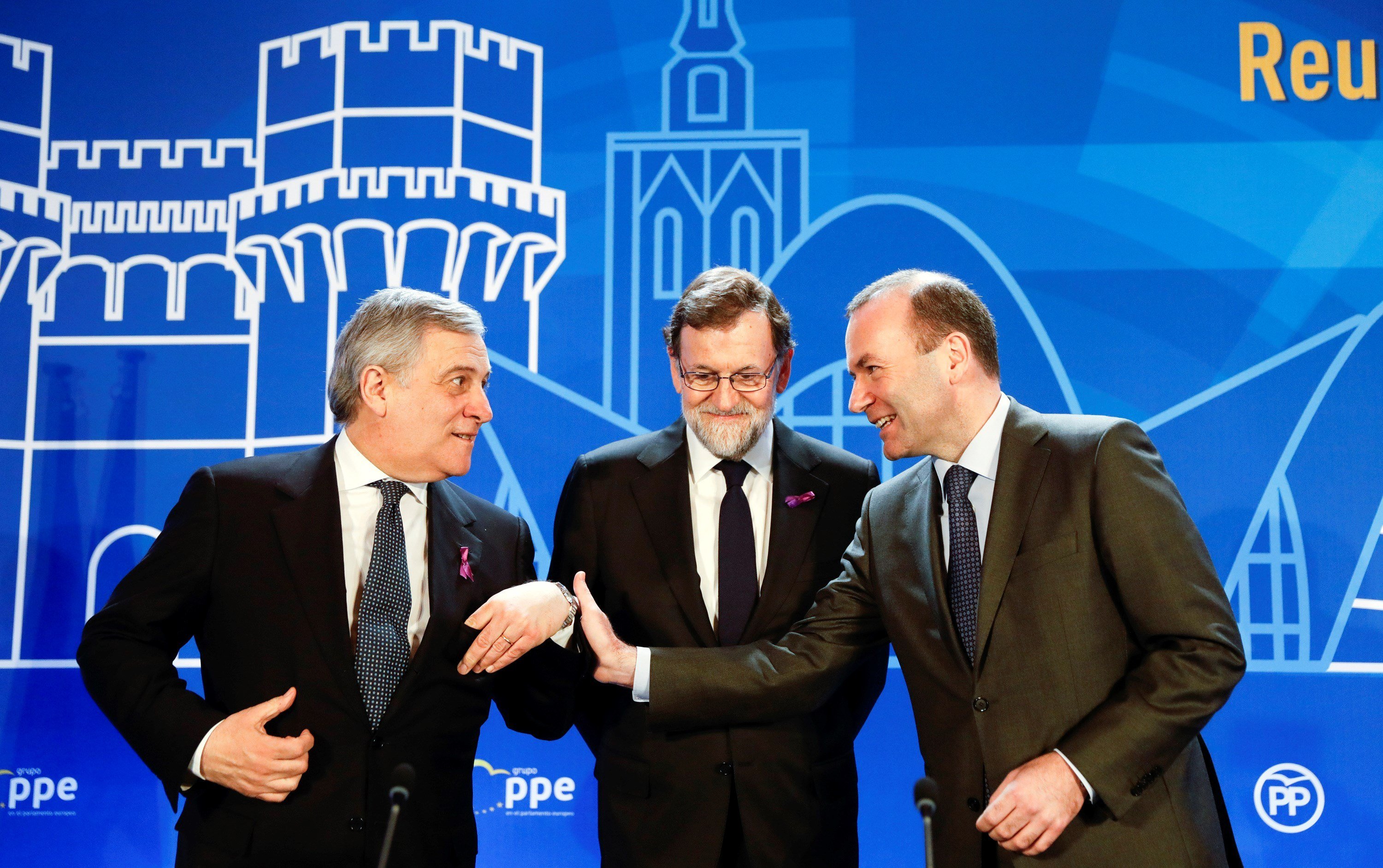Rajoy, agradecido a los populares europeos por su apoyo con el "problema catalán"