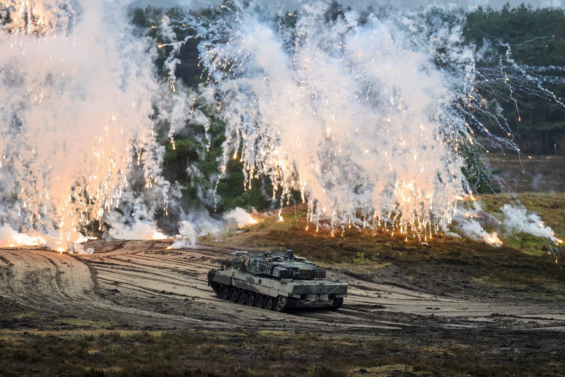 La formación de los soldados ucranianos para pilotar los tanques Leopard se hará en España