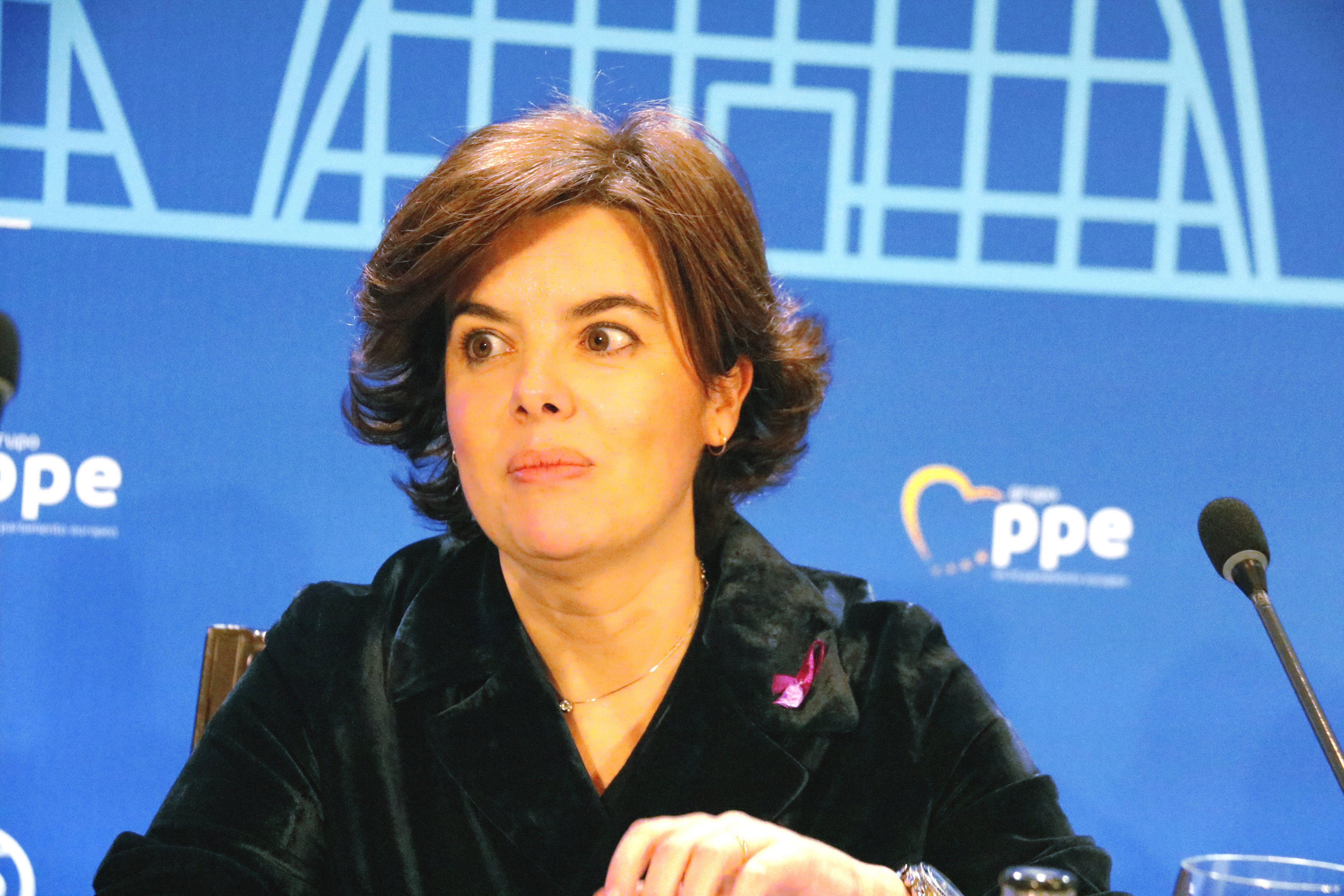 Soraya sosté que robots informàtics van difondre imatges falses d'Espanya a l'1-O