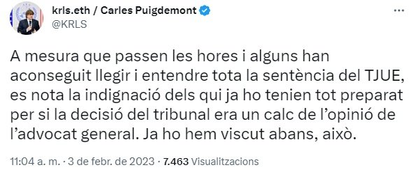 TUIT Puigdemont 1