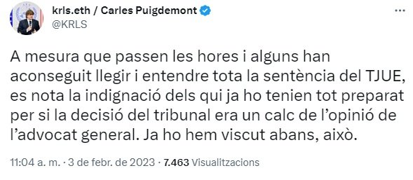 TUIT Puigdemont 1 TUIT Puigdemont 1