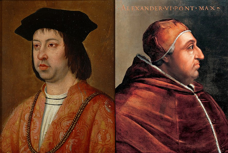 Fernando el Católico y el papa Borja / Fuente Kunsthistorisches Museum (Viena) y Galeria dei Uffizzi (Florencia) Fernando el Católico y el papa Borja / Fuente Kunsthistorisches Museum (Viena) y Galeria dei Uffizzi (Florencia)