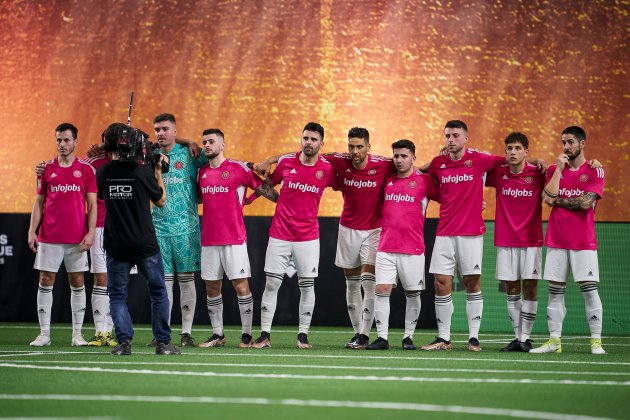 Porcinos FC durante una tanda de penaltis de la Kings League / Foto: Kings League Porcinos FC durante una tanda de penaltis de la Kings League / Foto: Kings League
