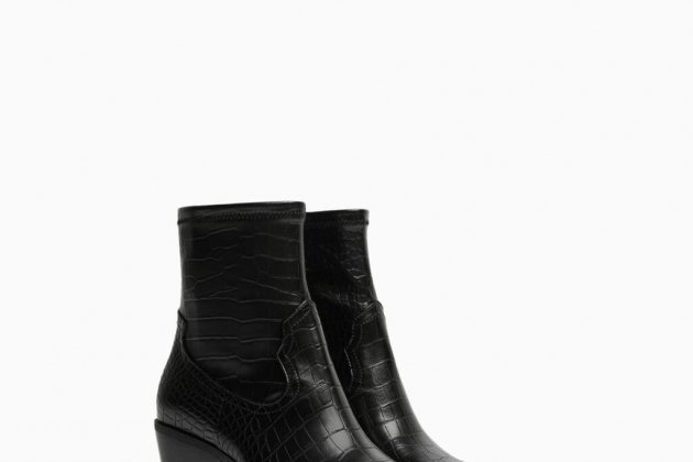 Botins cowboy amb gravat animal Botins cowboy amb gravat animal