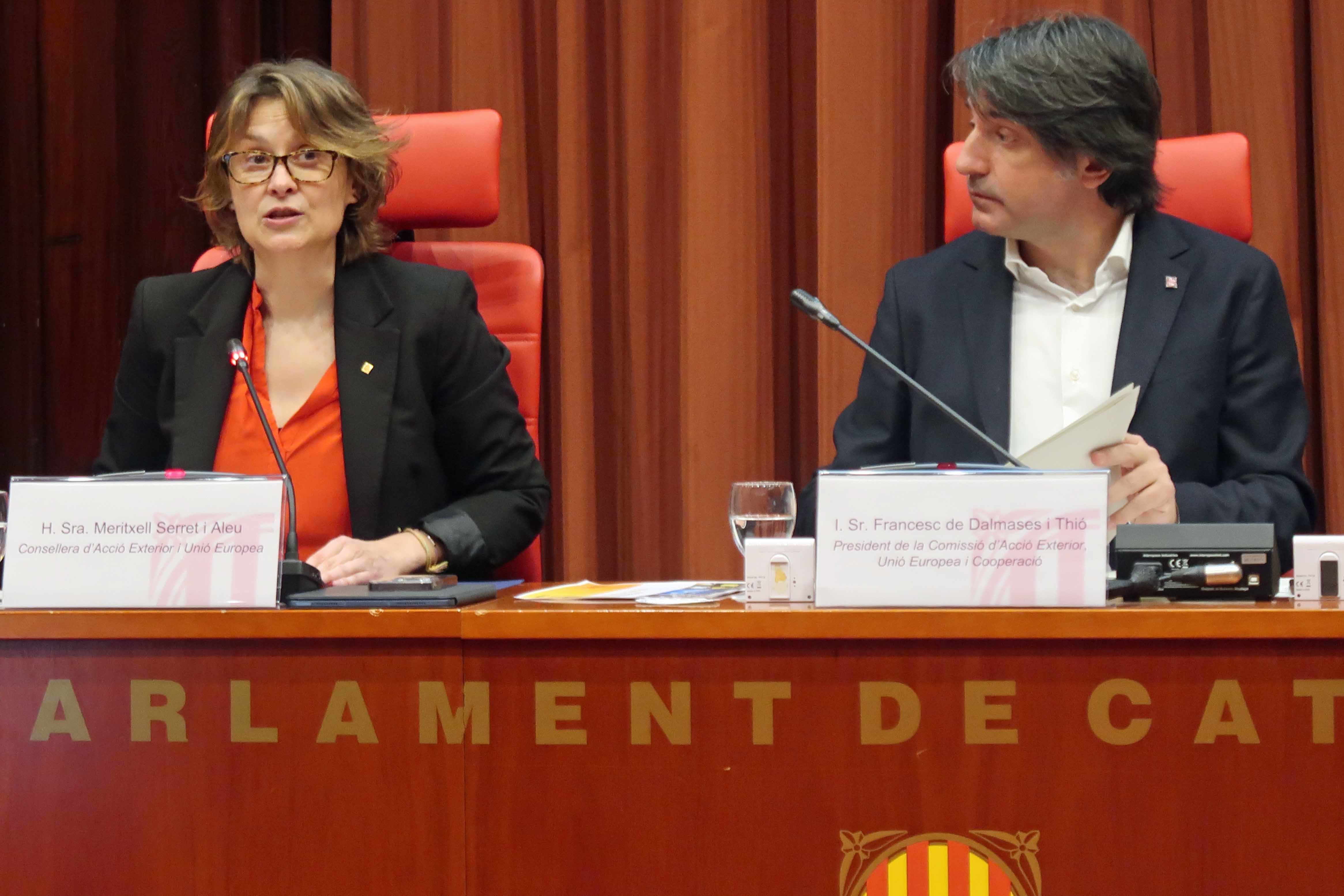 Meritxell Serret xoca amb Junts, que l'acusa de "congelar" les delegacions a l'exterior