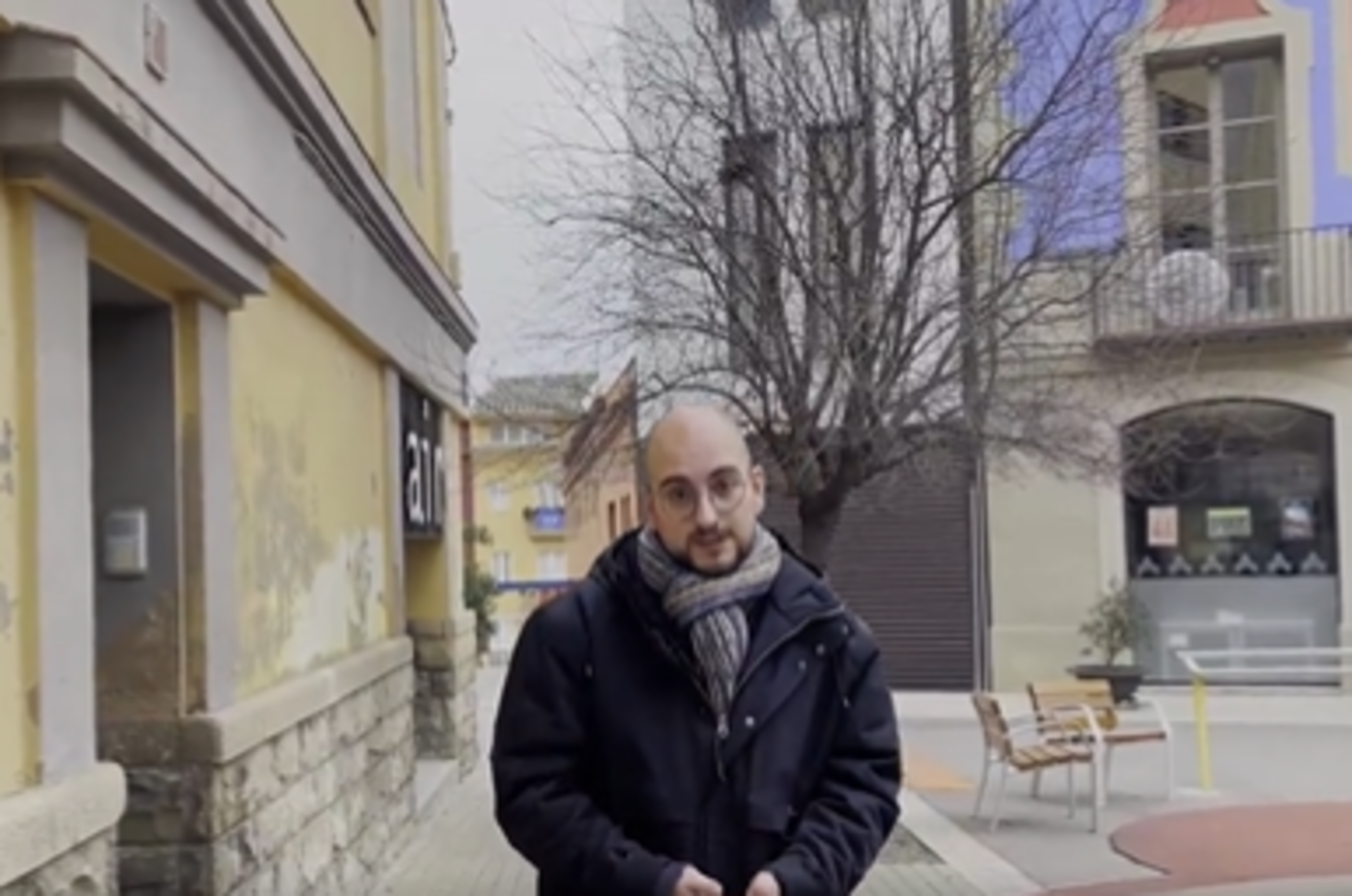 Detingut Martí Claret, activista i membre de l'ANC, per unes pintades al Consell Comarcal de l'Anoia